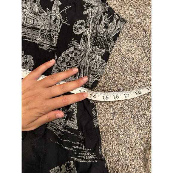 Folter Womens Skull Skeleton Black White Dress Large EUC - Picture 8 of 9